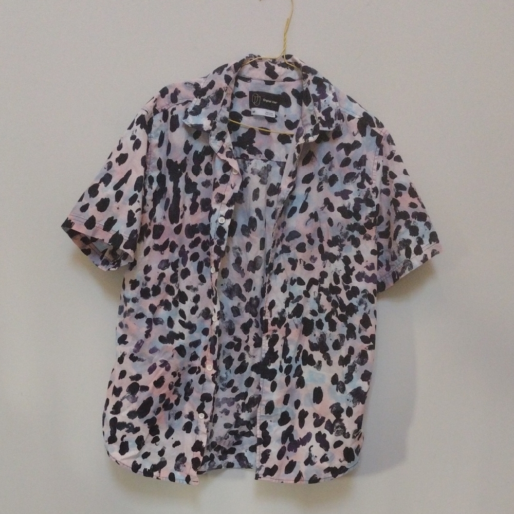 Original Use Multicolor Patterned Button Down Shirt
